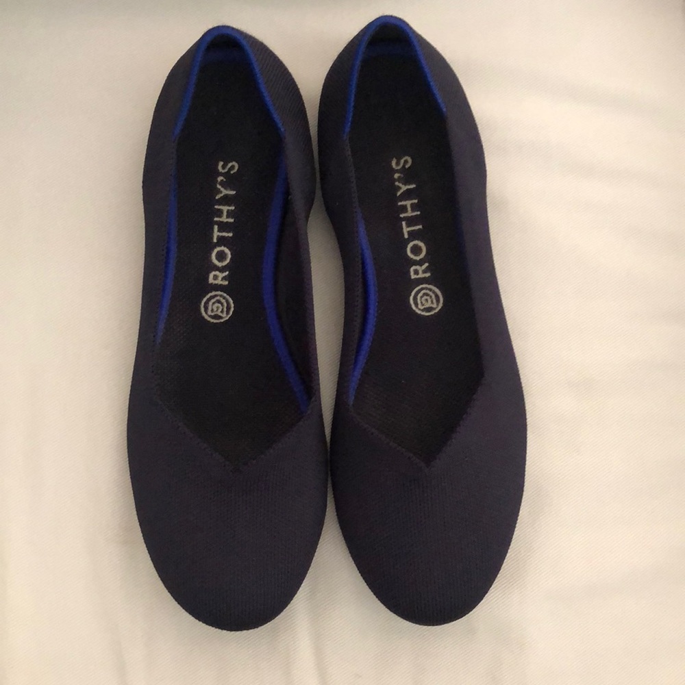 Rothy’s Blue “The Round Toe” Flats -Size 11